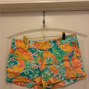 Lilly Pulitzer Green, Yellow & Pink Floral Shorts